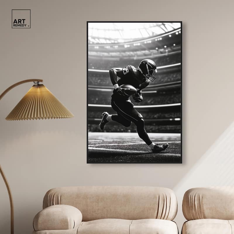 Football Stadium Canvas by Art Remedy
