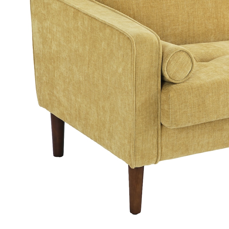 62.5'' W Corduroy Couch Upholstered Square Arm Sofa