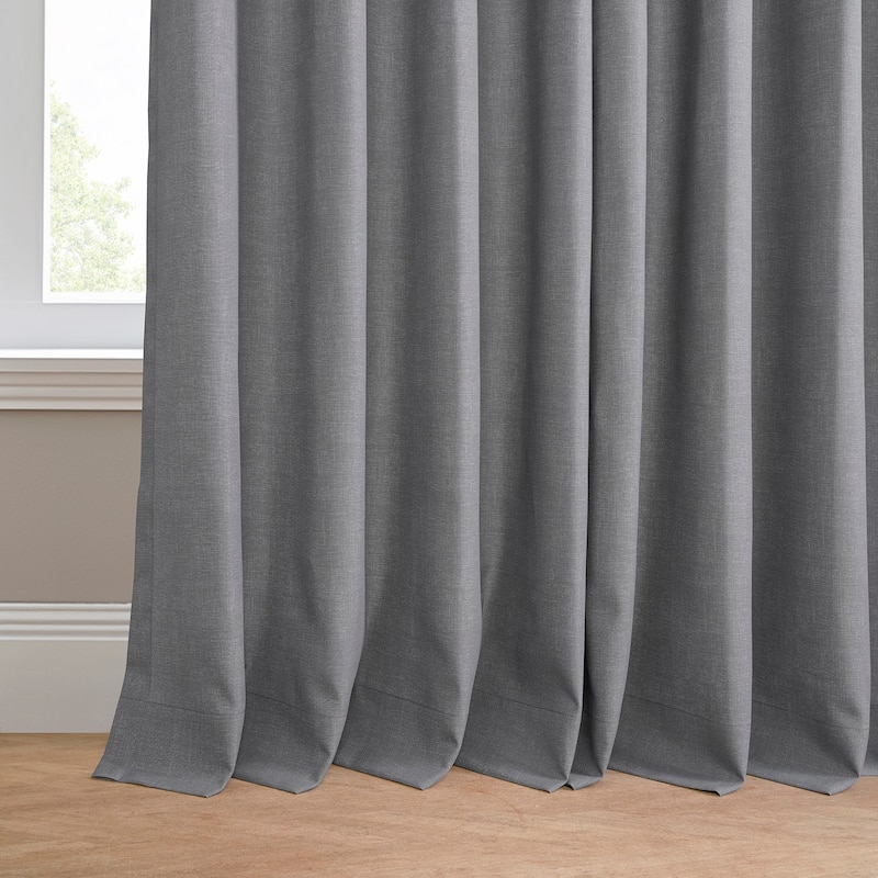 Exclusive Fabrics Villanova Solid Grommet Waterproof Light Filtering Outdoor and Indoor Curtains (1 Panel)