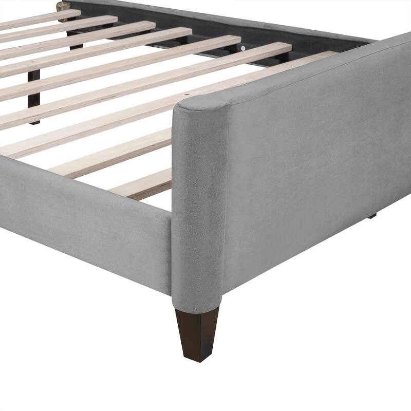 Luxury Full Size Velvet Daybed with Button Tufted Backrest