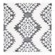 SAFAVIEH Moroccan Tassel Shag Iulieana Boho Tribal 2-inch Thick Rug - 6'7" x 6'7" Square - Dark Grey/Ivory