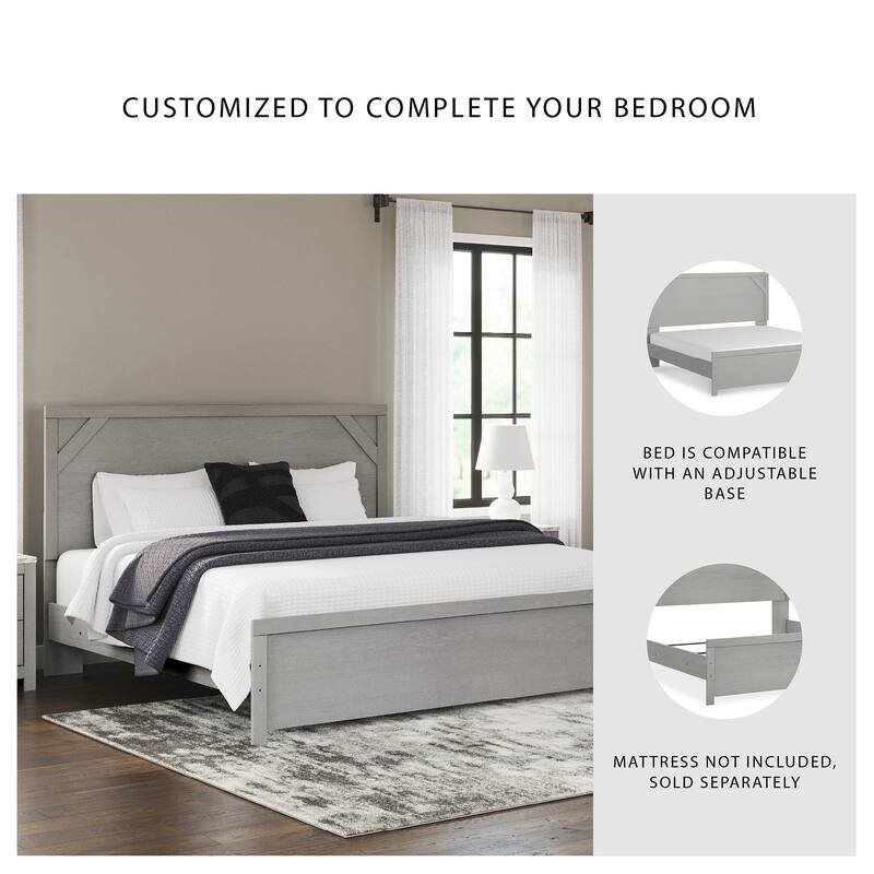 Cottonburg Gray Panel Bed