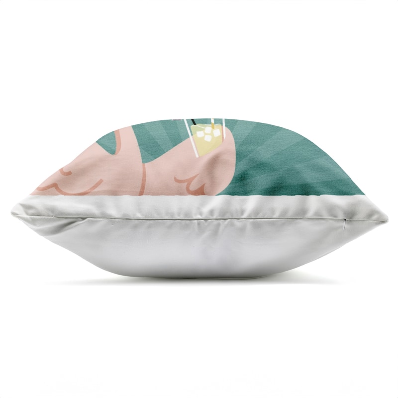 Stupell Cheers To You Flamazing Printed Outdoor Throw Pillow Design by Sarah Hickman