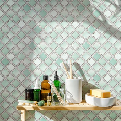 Merola Tile Hudson Tangier Mint Green 12-3/8" x 12-3/8" Porcelain Floor and Wall Tile