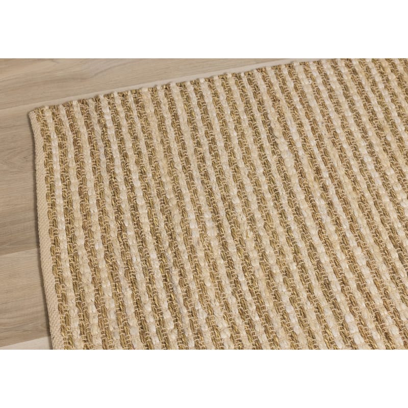 Nairobi Collection - Beige Intricate Weave Rug
