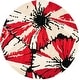 preview thumbnail 18 of 26, SAFAVIEH Handmade Soho Poonam Floral N.Z. Wool Rug 6' Round - Black/Red - Round