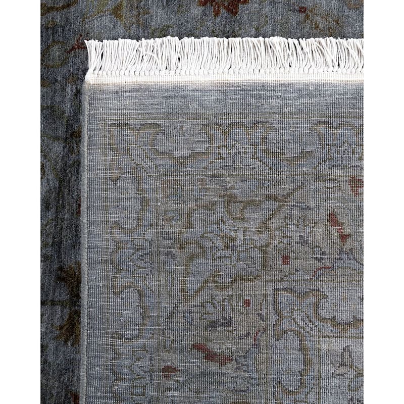 Contemporary Overdyed Wool Hand Knotted Area Rug - 4' 2" x 6' 5"
