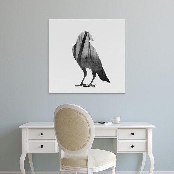 Easy Art Prints Andreas Lie's 'Crow' Premium Canvas Art