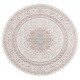 preview thumbnail 13 of 12, SAFAVIEH Harlow Deema Oriental Rug 6'3" Round - Ivory/Grey Beige - Round