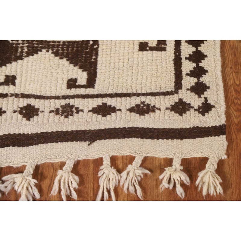 Turkish Anatolian Runner Rug Hand-knotted Natural Dye Wool Carpet - 2'10"x 15'1"