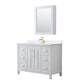 Option White, Gold Trim, White Quartz Top