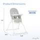 preview thumbnail 10 of 22, Dream On Me Snack & Stow High Chair