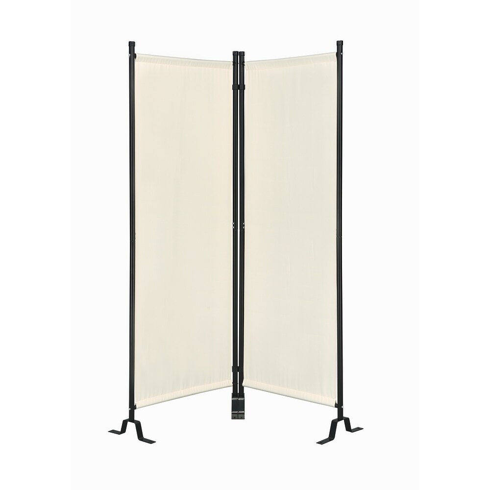 3 Panel Fabric Metal Frame Room Screen Divider