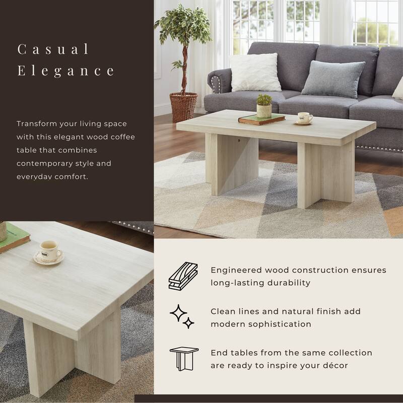 Roundhill Furniture Mchome Contemporary Coffee Table