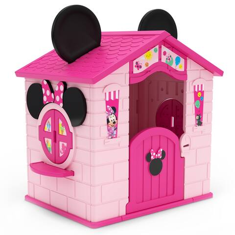 Minnie Mouse Plastic Indoor,Outdoor Playhouse with Easy Assembly