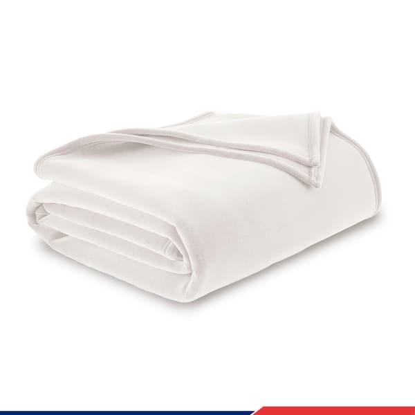 Vellux Original Blanket Soft Durable All-Season Throw - King - Ivory