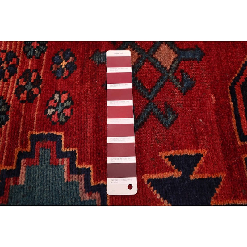 ECARPETGALLERY Hand-knotted Konya Anatolian Red Wool Rug - 4'10 x 9'0