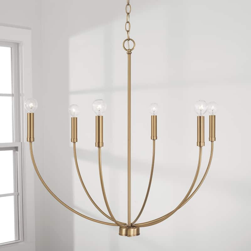 Ansley 6-Light Chandelier - 30.25"W x 29.50"H