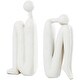 preview thumbnail 3 of 4, White Polystone People Decorative Bookends (Set of 2)