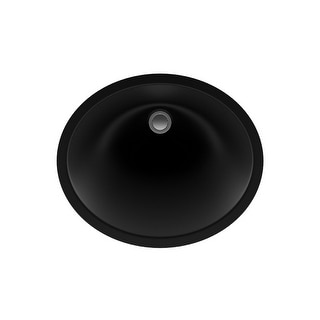 Lexicon Platinum V210 Quartz Composite Oval Vanity Sink - Galaxy Black