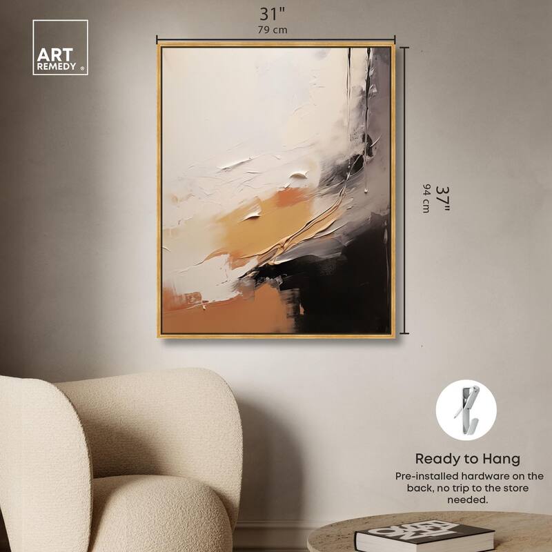 Baked Clay I Canvas by Art Remedy