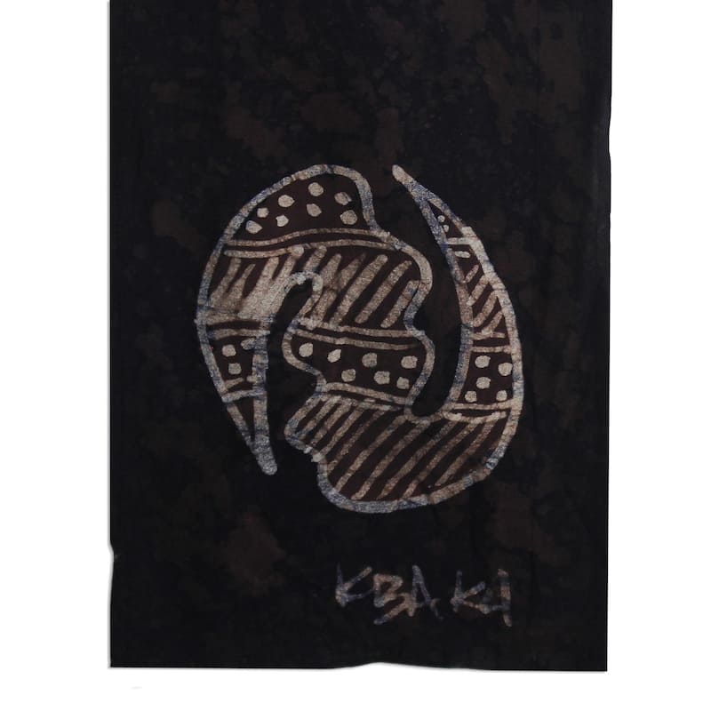 Novica Handmade Sister Ama Batik Cotton Wall Hanging