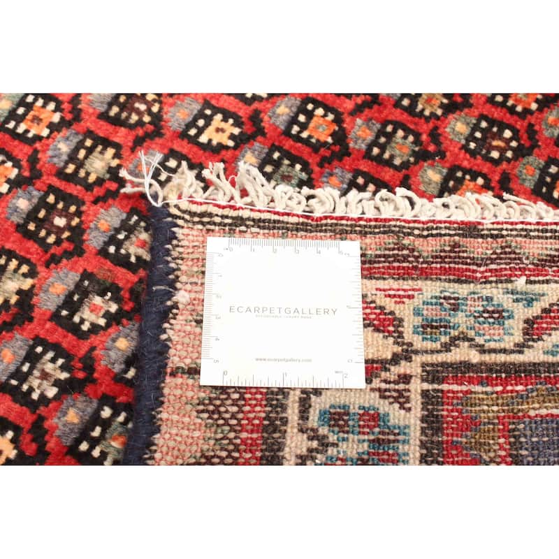 ECARPETGALLERY Hand-knotted Andelz Red Wool Rug - 2'6 x 6'6