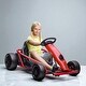 preview thumbnail 2 of 14, 24V Electric Drifting Go Kart for Kids, 8.1 MPH Ride-On Racing Toy with Safety Belt, Music, Horn & Slow Start, Ages 8-12
