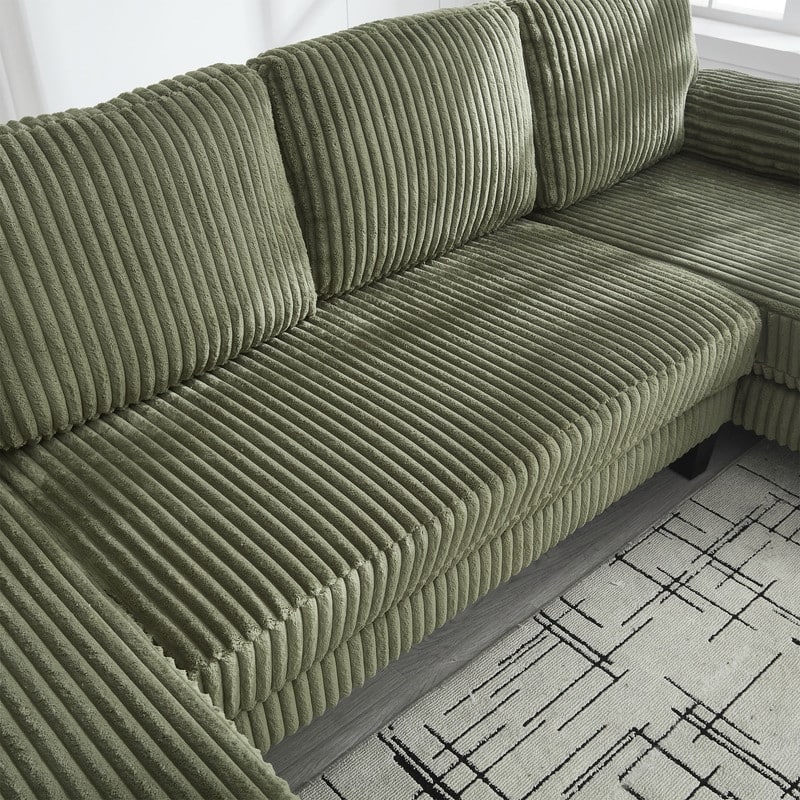 4-Seat U-Shaped Sectional Sofa with Double Chaise