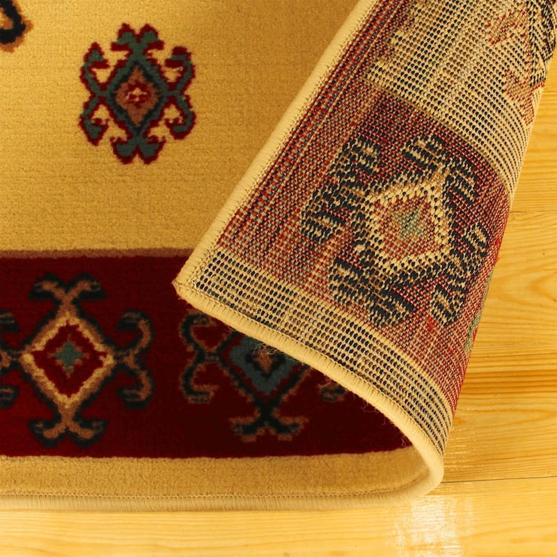 Geometric Bohemian Rustic Power-Loomed Area Rug by Superior