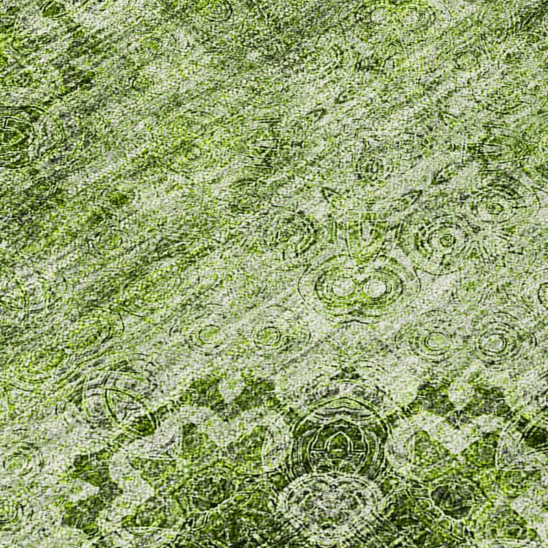 Almoro Graceful Floral Weather Resistant Timeless Fusion Runner Outdoor Rug