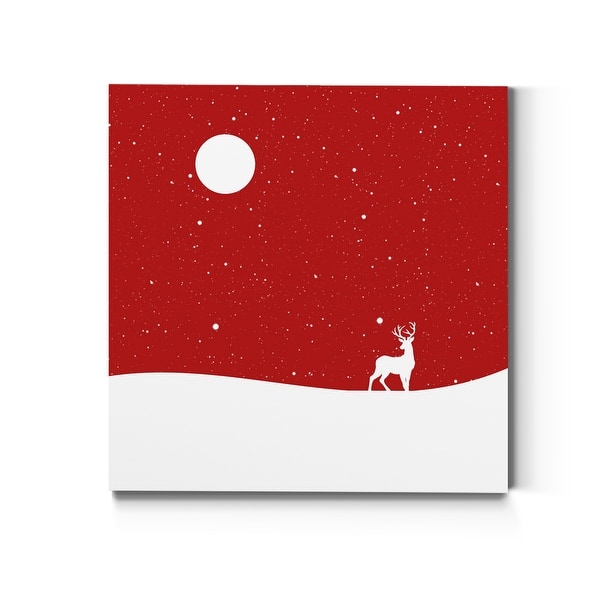 slide 2 of 10, Starry Night red-Premium Gallery Wrapped Canvas - Ready to Hang - Multi-Color