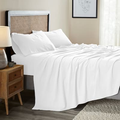 Superior Cotton Linen Garment Washed Deep Pocket Bed Sheet Set