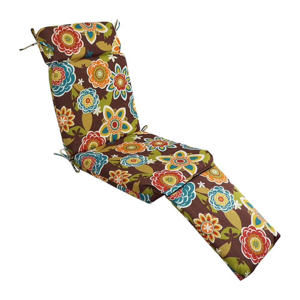 Blazing Needles Steamer Deck Outdoor Lounger Cushion - 72 x 20