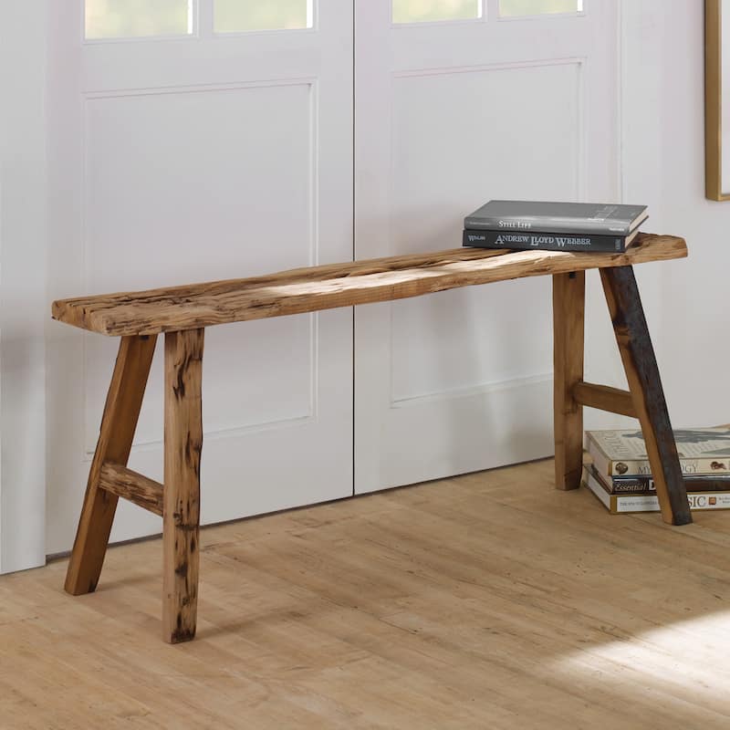 Handcrafted Rustic Rectangular Bench - 50"