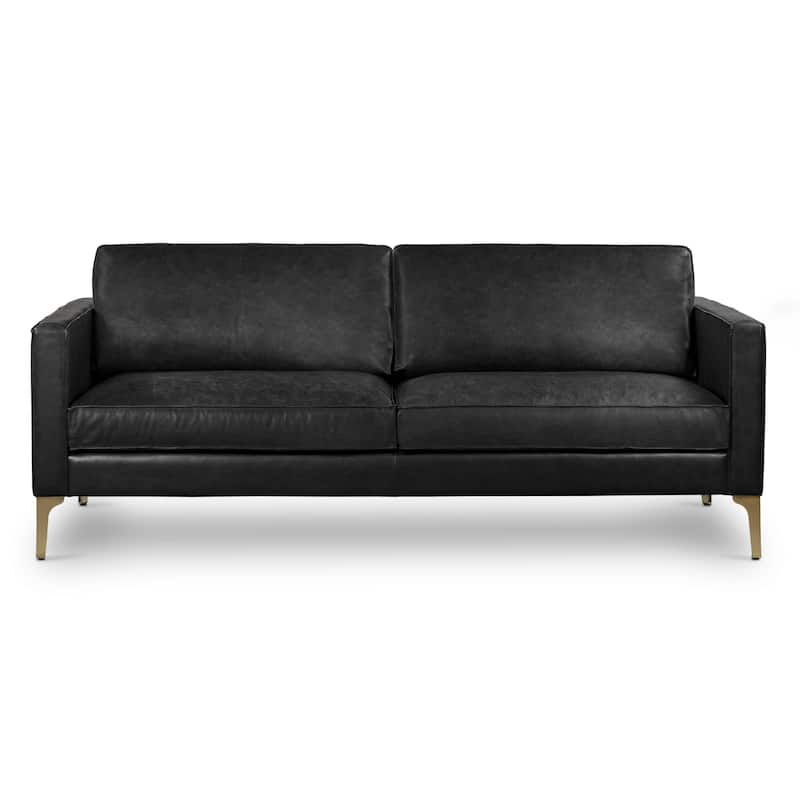 Poly & Bark Mateo 82.5" Sofa - Full Grain Genuine Italian Leather