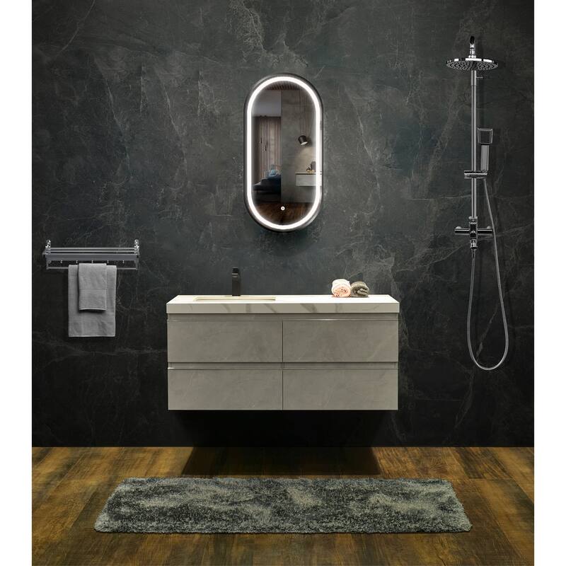 Vanity Art 18" x 36" LED Lighted Wall Mounted Mirror - 18" x 36"