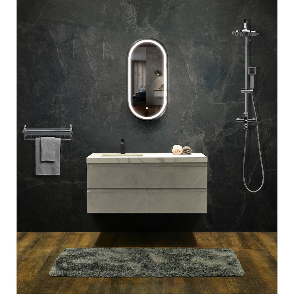 Vanity Art 18" x 36" LED Lighted Wall Mounted Mirror - 18" x 36"