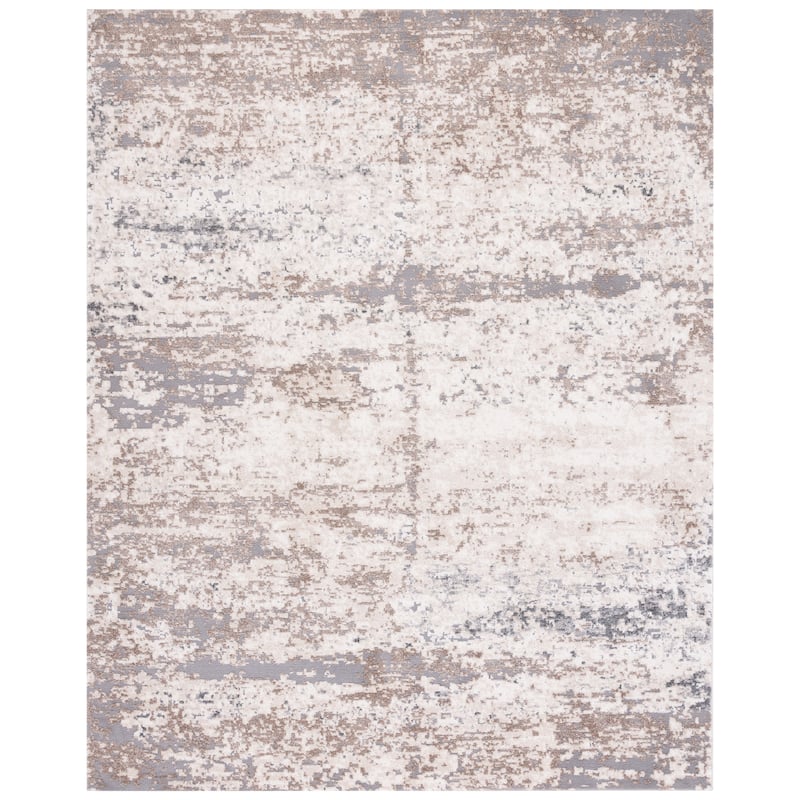 SAFAVIEH Aston Ledia Modern Abstract Rug - 9' x 12' - Ivory/Grey