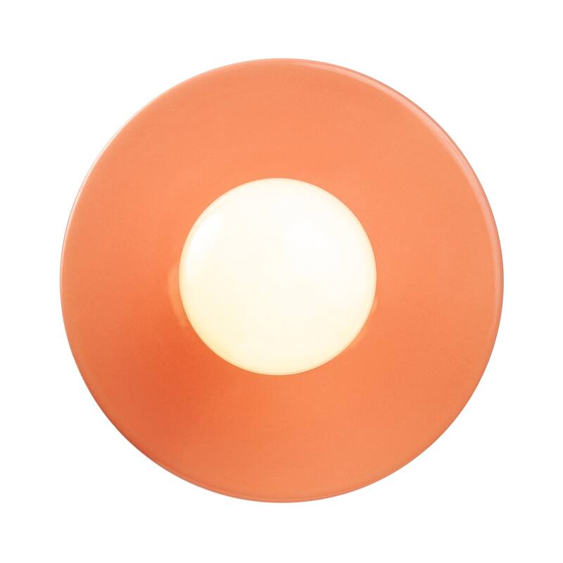 Justice Design Group Ceramic Discus Pendant - Gloss Blush