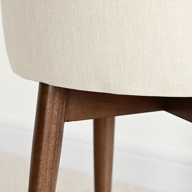 Modern Parsons Dining Chairs with Solid Wood Legs