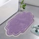 Home Weavers Allure Collection Absorbent Cotton, Machine Washable and Dry Bath Rugs - 21"x34" - Purple