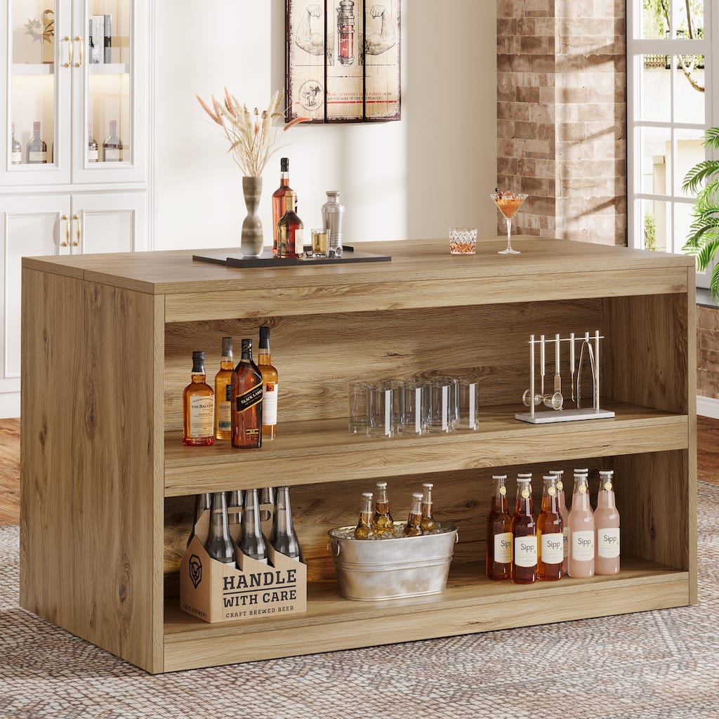 3-Tier Modern Bar Table for Home Pub, Bistro