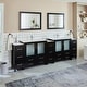 preview thumbnail 12 of 34, Vanity Art 108" Double Sink Bathroom Vanity Set 13 Dove-Tailed Drawers 3 Cabinets 2 Shelves Soft-Closing Doors with Free Mirror