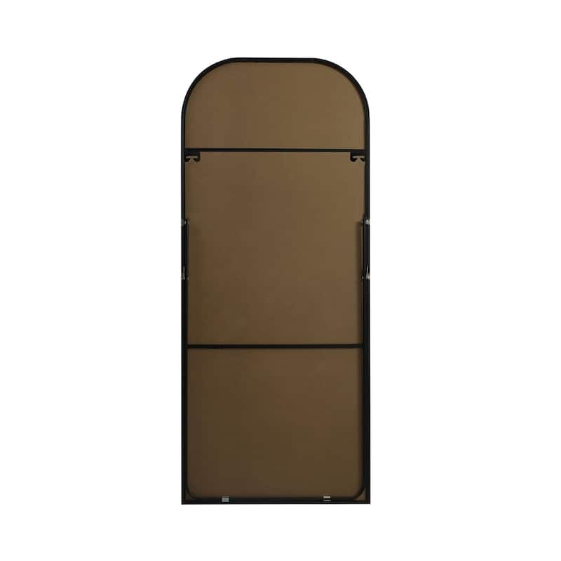 Indigo Home Metal Frame Arch Full Length Mirror 32x76 Inch