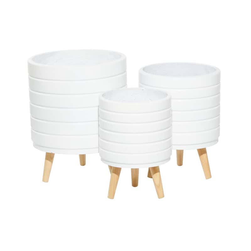 MgO Contemporary Planter (Set of 3) - S/3 14", 16", 18"H