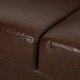 preview thumbnail 26 of 38, Drury Channel Stitch Faux Leather Sofa with Nailhead Trim by Christopher Knight Home - 83.00" L x 32.50" W x 27.00" H