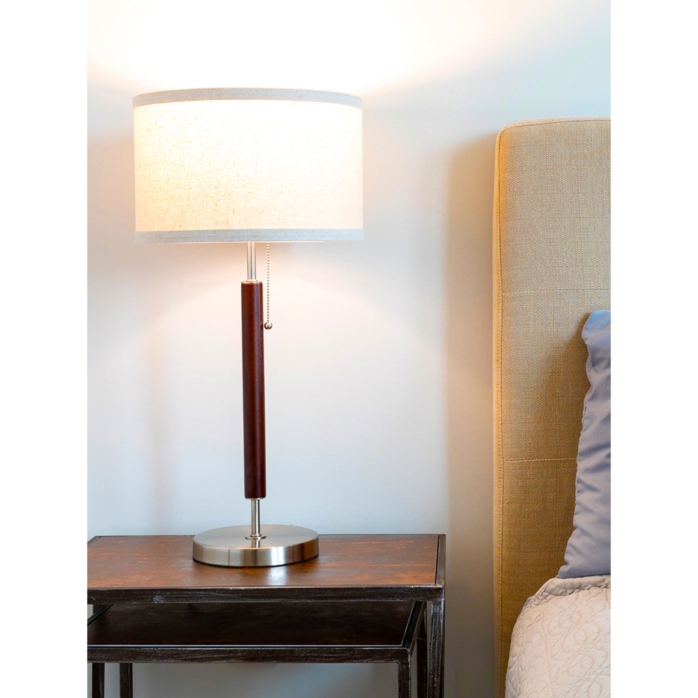 Brightech Carter LED Table Lamp Brown. On Sale Bed Bath