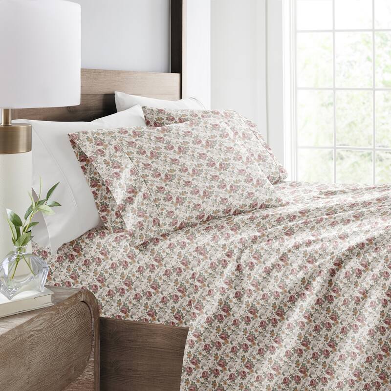 Delicate Blossoms Patterned Ultra-Soft Bed Sheet Sets