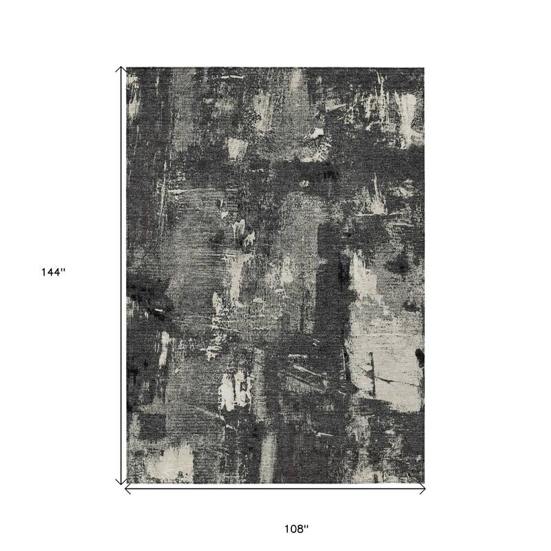 HomeRoots Abstract Transitional Rectangle Outdoor Rug